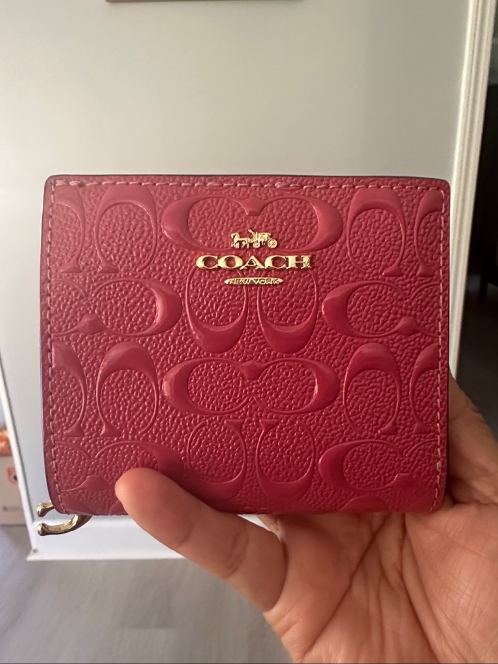 Coach Snap wallet In Signature Leather